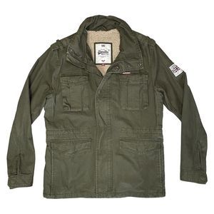 Superdry Military Field Jacket in Olive Green